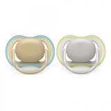 Ортодонтични залъгалки Ultra Air Philips AVENT Ultra Air 0м+ с кутия за стерилизиране