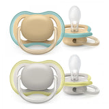 Ортодонтични залъгалки Ultra Air Philips AVENT Ultra Air 0м+ с кутия за стерилизиране