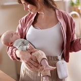 Единична електрическа помпа Philips AVENT Hands-free SCF531/11 тип “свободни ръце”, която дискретно се побира в сутиена, задвижващ мотор с акумулаторна батерия