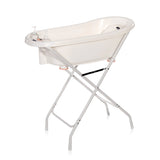 Вана 88 см с термометър + подложка за къпане / Бяло-Розова