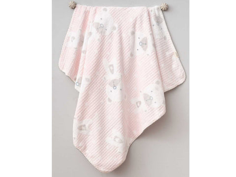 Бебешко Одеяло "Пухкаво Мече" – Розово