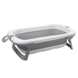 Сгъваема вана 83 см с термометър и оттичане "DINO" Сива