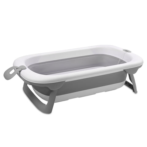 Сгъваема вана 83 см с термометър и оттичане "DINO" Сива