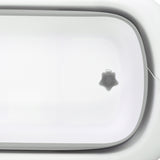 Сгъваема вана 83 см с термометър и оттичане "DINO" Сива