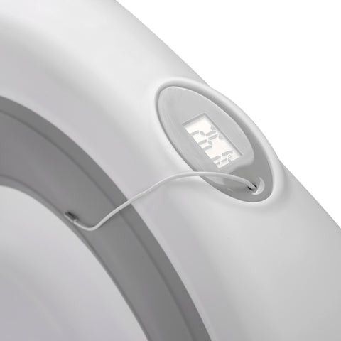 Сгъваема вана 83 см с термометър и оттичане "DINO" Сива