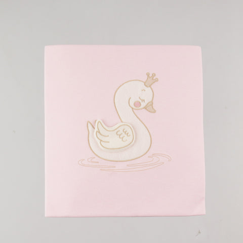 Бебешко Одеяло "Лебед Принцеса" – Розово