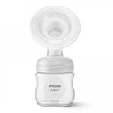 Единична електрическа помпа Natural Motion Philips AVENT SCF395/31 Advanced с 1 бр. полипропиленово шише от 125 мл с биберон Natural Response 0м+, 5 бр. торбички за кърма и 4 бр. подплънки