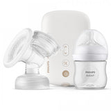 Единична електрическа помпа Natural Motion Premium Philips AVENT SCF396/31 с 1 бр. полипропиленово шише 125 мл с биберон Natural Response 0м+, Несесер за пътуване, 5 бр. торбички за кърма и 4 бр. подплънки