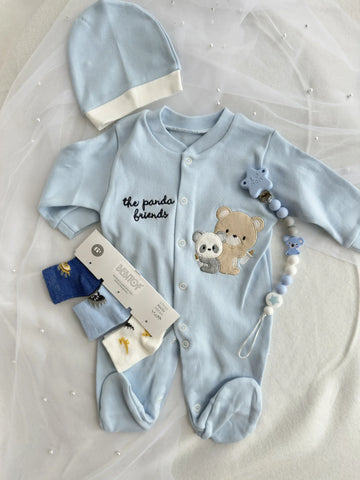 "Тhe Panda Friends" - Бебешки комплект от 2 части