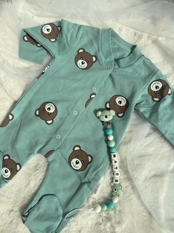 Бебешки гащеризон с мечета в тюркоаз