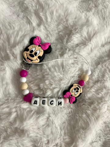 Клипс за биберон "Мини Маус"