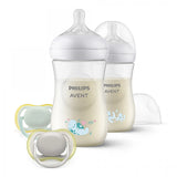 Подаръчен комплект за бебе Philips AVENT SCD837/11 Октоподи с 2 бр. шишета за хранене Natural Response 260 мл с биберони без протичане Поток 3 и 2 бр. залъгалки Ultra Air, 1м+