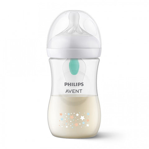 Philips Avent ШИШЕ Natural Response 3.0 с биберон 1м+, клапа AirFree, 260мл, ЗВЕЗДИ и МЕЧЕ