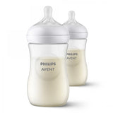 Комплект от 2 бр. шишета за хранене Natural Response 260 мл с биберон без протичане Natural Response Поток 3, 1м+, Philips AVENT SCY903/02