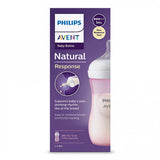 Philips Avent ШИШЕ Natural Response 3.0 с биберон 1м+, 260мл, РОЗОВ