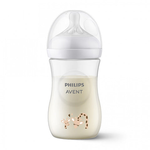 Philips Avent ШИШЕ Natural Response 3.0 с биберон 1м+, 260мл, ЖИРАФ