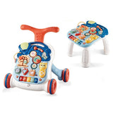 Проходилка за бутане и Масичка активити център 2в1 Raya Toys С музика и светлини