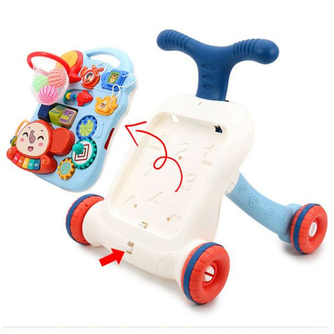 Розова проходилка за бутане и Масичка активити център 2в1 Raya Toys С пиано