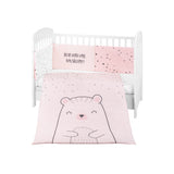 Бебешки спален комплект 2 части EU style 60/120 Bear with me Pink