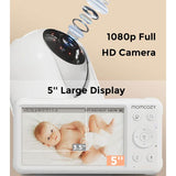 Бебефон с камера Momcozy 5" 1080P Full HD, BM01