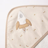 Бебешка хавлия с качулка Bebetto Havlu grubu, Бежов, 80х80 см.