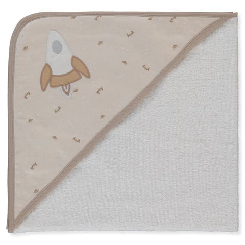 Бебешка хавлия с качулка Bebetto Havlu grubu, Бежов, 80х80 см.