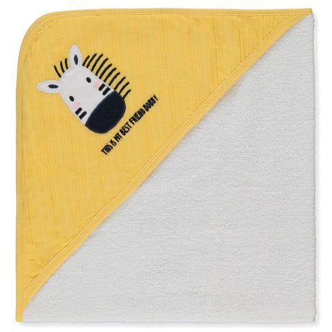 Бебешка хавлия с качулка Bebetto Havlu grubu, Жълт, 80х80
