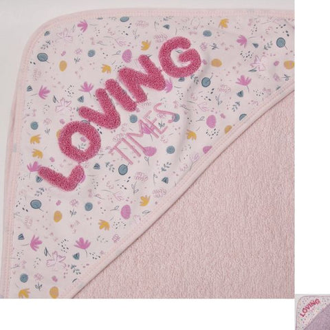 Бебешка хавлия с качулка Bebetto Loving Time, 80х80 см.