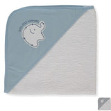 Бебешка хавлия с качулка Bebetto Stars and Elephants, 80х80 см.