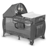 Бебешка кошара Lionelo Sven Plus с комарник, подложка за повиване и интерактивна играчка