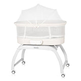 Бебешка кошара Next to me Lionelo Coral люлееща се, с вградена везна