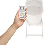 Бебешка кошара Next to me Lionelo Coral люлееща се, с вградена везна