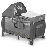Бебешка кошара Lionelo Sven Plus с комарник, подложка за повиване и интерактивна играчка