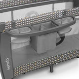 Бебешка кошара Lionelo Sven Plus с комарник, подложка за повиване и интерактивна играчка