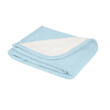 Плетено памучно одеяло с шерпа Dream Big Blue