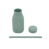 Шише със сламка Platinum Silicone Sage