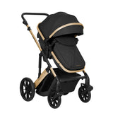 Комбинирана количка 3в1 трансф. седалка Darling Black 2024