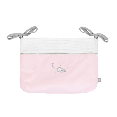 Кош за памперси с връзки Dream Big Pink