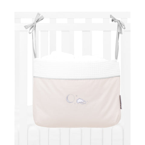 Кош за памперси с връзки Dream Big Beige