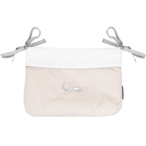 Кош за памперси с връзки Dream Big Beige