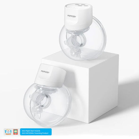 Двойна електрическа помпа за кърма Momcozy S12 Pro, Hands-free, White