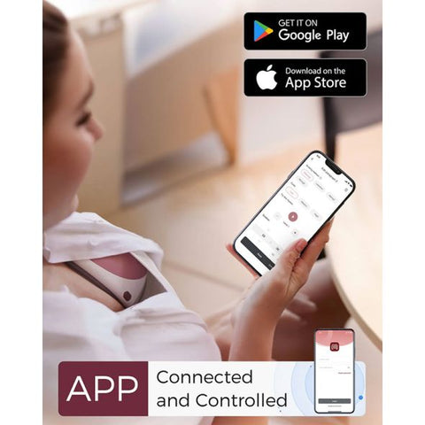 Електрическа помпа за кърма Momcozy Mobile Flow™ M9, Hands-free, Cozy Red