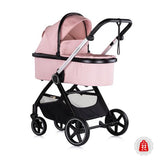 Детска количка 3 в1 "Марбея" розов маршмелоу