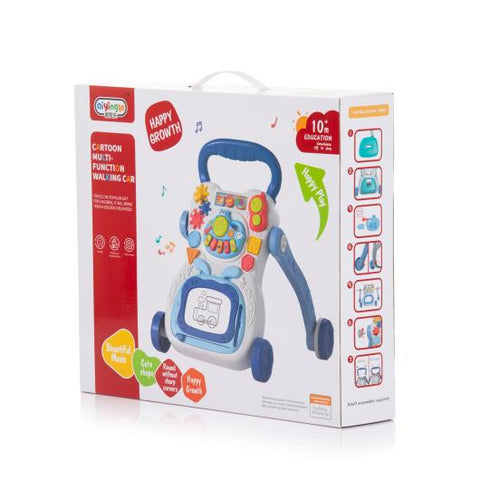 Музикална играчка на колела"Забавна игра"синя