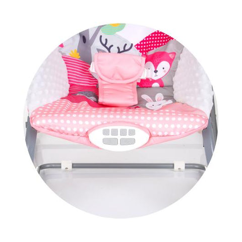 Музикален шезлонг "Melody"розов