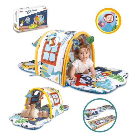 Постелка за гимнастика "Къщичка" с тунел