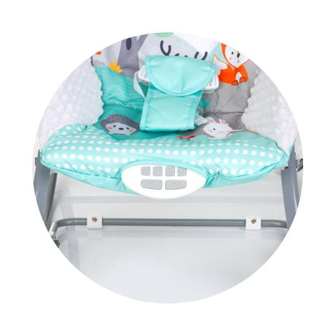 Музикален шезлонг "Melody"зелен