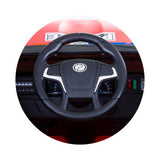 Eл.джип ПОЛИЦИЯ Патрул,кож.седалка,червен