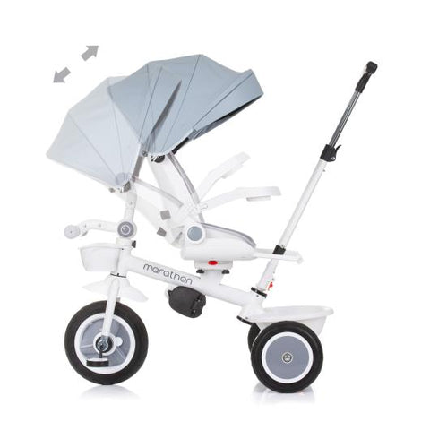 Триколка със сенник Маратон пепелно сиво