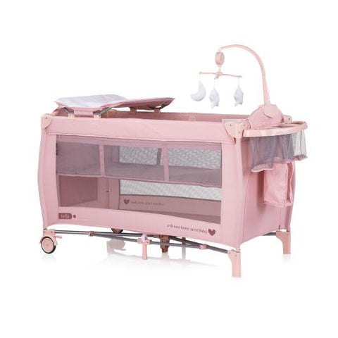 Детска преносима кошара Бела маршмелоу